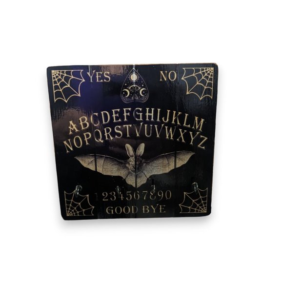 Bat Ouija Printed Wooden Jewelry /Key Holder Gothic Wall Decor - Picture 3 of 8